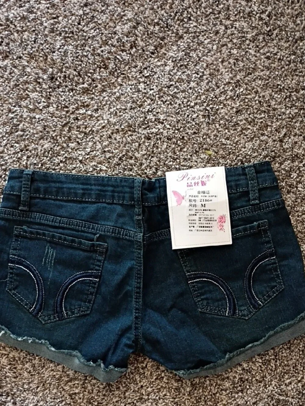 Hollister Indigo Cuffed Deniim Juniors Shorts